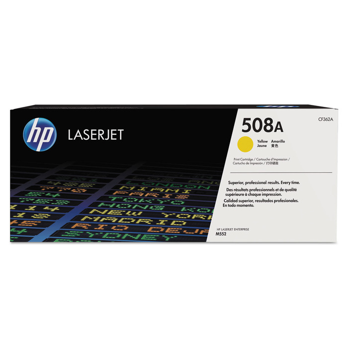 Toner HP CF362A (508A) Original para M552 / M553 / M577 / M577c / M577z / M553dh / M553dn / M553n / M553x / M577dn / M577f Amarelo Lacrado com NF