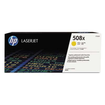 Toner HP CF362X (508X) Original para M553 / M577 / Flow MFP / M577c / M577z / M553dh / M553dn / M553n / M553x / M577dn / M577f Amarelo Lacrado com NF