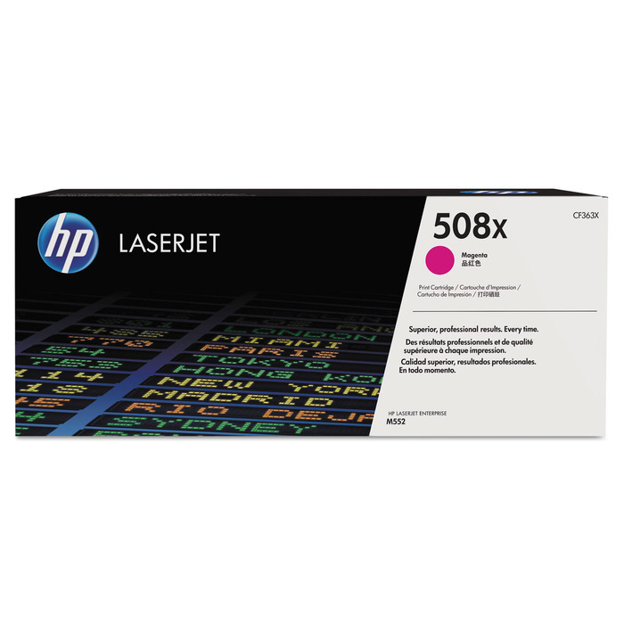Toner HP CF363X (508X) Original para M553 / M577 / Flow MFP / M577c / M577z / M553dh / M553dn / M553n / M553x / M577dn / M577f Magenta Lacrado com NF