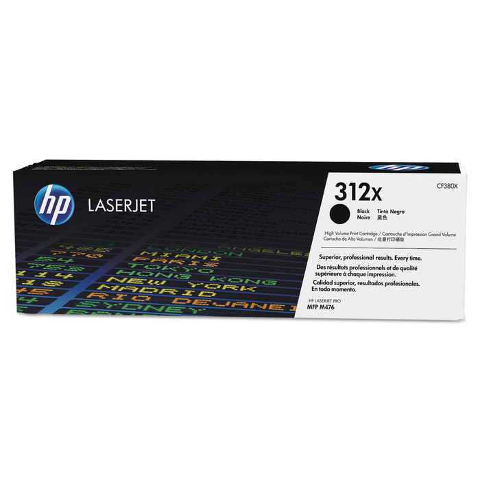 Toner HP CF380X (312X) Original para M476 / MFP / M476dn / M476dw / M476nw Preto Lacrado com NF e Garantia de 1 Ano