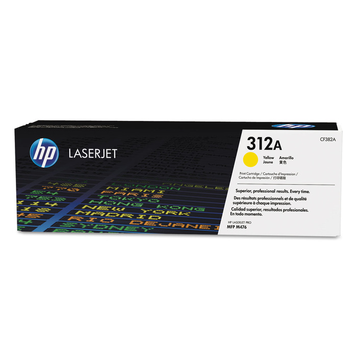 Toner HP CF382A (312A) Original para M476 / MFP / M476dn / M476dw / M476nw Amarelo Lacrado com NF e Garantia de 1 Ano