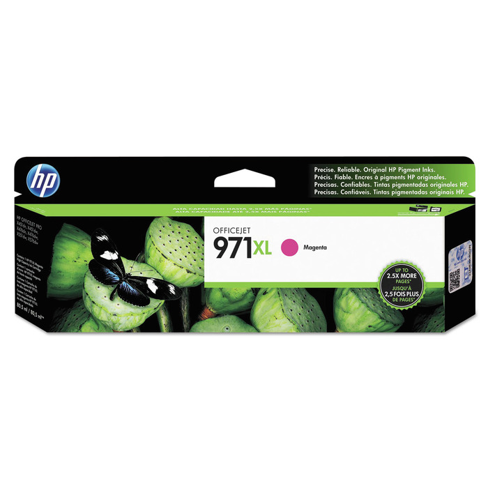 Cartucho HP CN627AM (971XL) Original para OfficeJet Pro X451 / X476 / X551 / X576 / X451dn / X451dw / X476dn / X476dw / X551dw / X576dw MFP Magenta