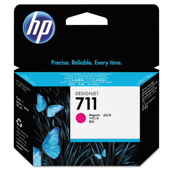 Cartucho HP CZ131A (711) Original para DesignJet T120 / T520 / T120 / T520 Magenta Lacrado com NF e Garantia de 1 Ano