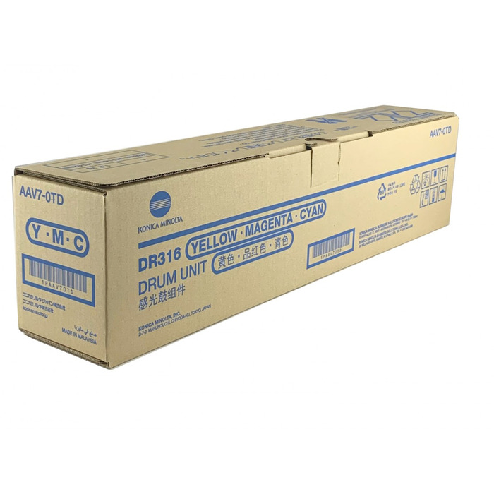Cilindro de Imagem Konica Minolta DR-316 (AAV70TD) Original p/ Bizhub C250i / C300i / C360i / C301i / 360i / 361i / C251i / C301i / C361i Lacrado