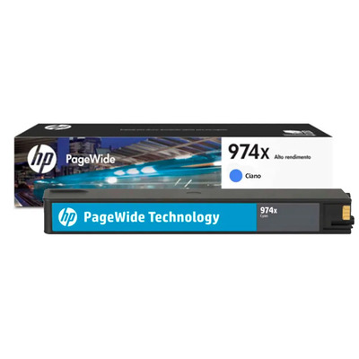 Cartucho HP L0R99AB (974XL) Original para 352dw / 377dw / 452dn / 452dw / 477dn / 477dw / 552dw / 577dw / 577z Ciano Lacrado com NF e Garantia
