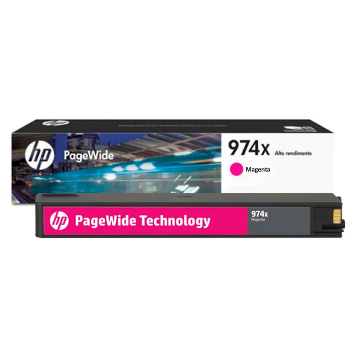 Cartucho HP L0S02AB (974XL) Original para 352dw / 377dw / 452dn / 452dw / 477dn / 477dw / 552dw / 577dw / 577z Magenta Lacrado com NF e Garantia