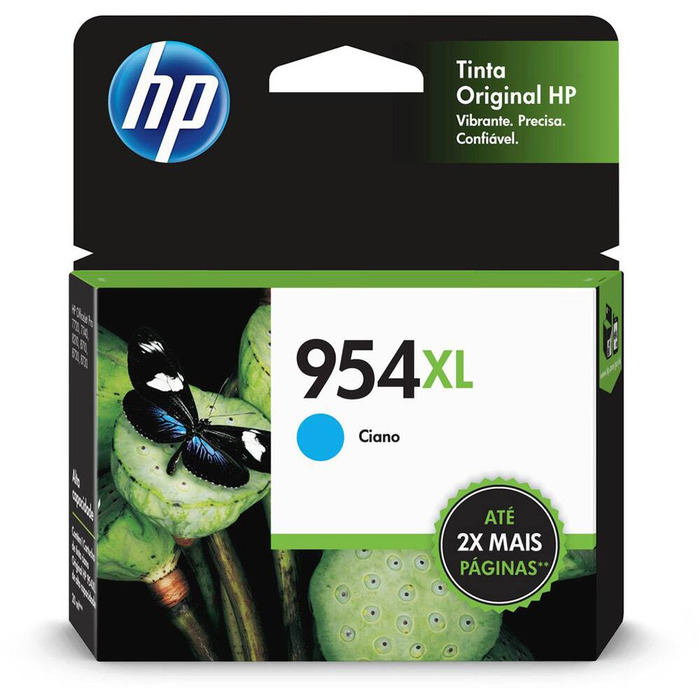 Cartucho HP L0S62AB (954XL) Original para 8700 / 8710 / 8715 / 7740 / 7720 / 8720 / 8716 / 8725 / 8210 / 8740 Ciano Lacrado com NF e Garantia de 1 Ano