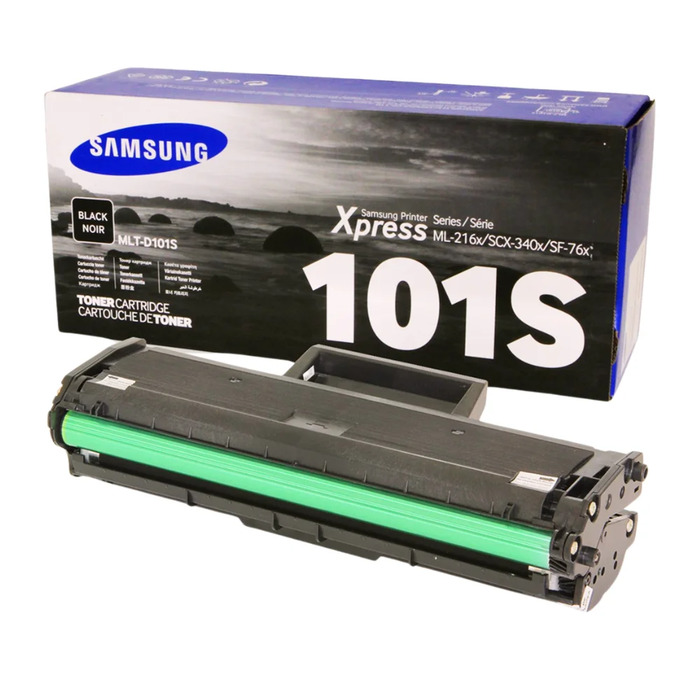 Toner Samsung MLT-D101S (101S) Original para ML-2165 / SCX-3405 / ML-2165W / SCX-3405FW / SCX-3405W / SF-760P Preto Lacrado com NF e Garantia