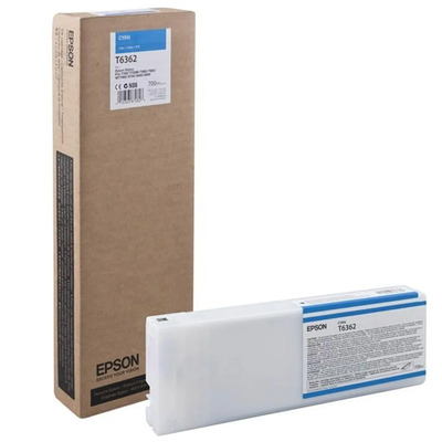 Cartucho Epson T636200 (T6362) Original para Stylus Pro 7890 / 7900 / 9890 / 9900 Ciano Lacrado com NF e Garantia de 1 Ano