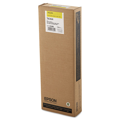 Cartucho Epson T636400 (T6364) Original para Stylus Pro 7890 / 7900 / 9890 / 9900 Amarelo Lacrado com NF e Garantia de 1 Ano