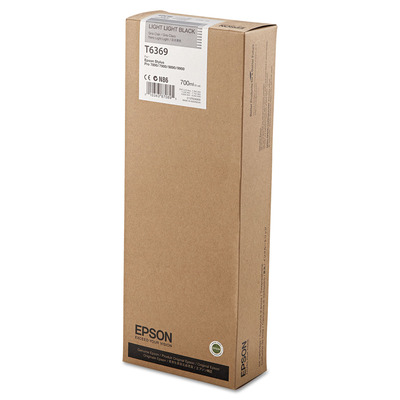 Cartucho Light Light Black Epson T636900 (T6369) Original para Stylus Pro 7890 / 7900 / 9890 / 9900 Light Light Black Lacrado com NF e Garantia