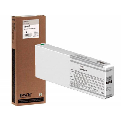 Cartucho Cinza Epson T804700 - T8047 Original para SureColor P6000 / P7000 / P8000 / P9000 Preto Claro Lacrado com NF e Garantia de 1 Ano