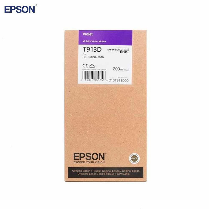 Cartucho Violeta Epson T913D00 - T913D Original para SureColor P5000 Violeta Lacrado com NF e Garantia de 1 Ano