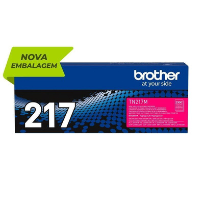 Toner Brother TN-217M (217) Original para HL-L3210CW / L3230CDW / L3270CDW / MFC-L3710CW / L3750CDW / L3770CDW Magenta Lacrado com NF e Garantia