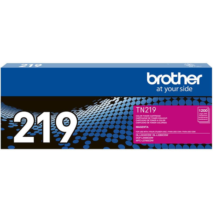 Toner Brother TN-219M (219) Original para HL-L3220CDW / L3280CDW / L3295CDW / MFC-L3760CDW / L3780CDW Magenta Lacrado com NF e Garantia de 1 Ano
