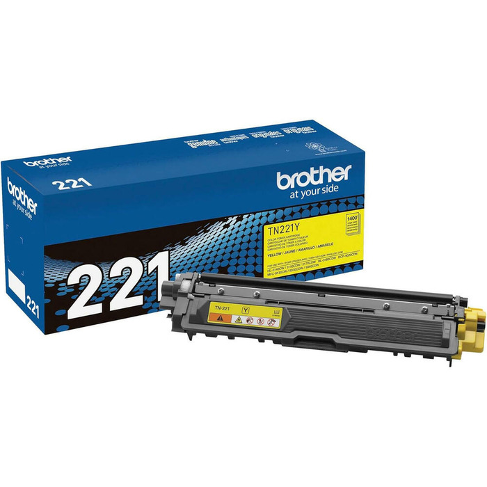 Toner Brother TN-221Y (221) Original para HL-3140CW / 3170CDW / MFC-9130CW / 9330CDW / 9340CDW Amarelo Lacrado com NF e Garantia de 1 Ano