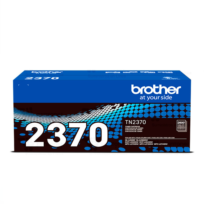 Toner Brother TN-2370 (2370) Original para HL-L2320D / L2360DW / DCP-L2520DW / L2540DW / MFC-L2700D / L2720DW / L2740DW Preto Lacrado c/ NF e Garantia