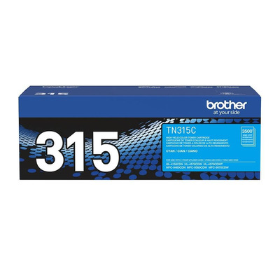 Toner Brother TN-315C (315) Original para HL-4150CDN / 4570CDW / MFC-9460CDN / 9560CDW / 9970CDW Ciano Lacrado com NF e Garantia de 1 Ano