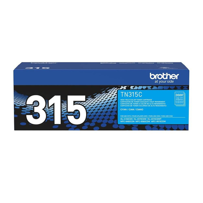 Toner Brother TN-315C (315) Original para HL-4150CDN / 4570CDW / MFC-9460CDN / 9560CDW / 9970CDW Ciano Lacrado com NF e Garantia de 1 Ano