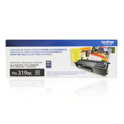 Toner Brother TN-319BK (319) Original para HL-L8350CDW / MFC-L8850CDW Preto Lacrado com NF e Garantia de 1 Ano