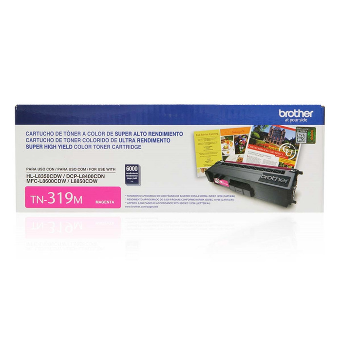 Toner Brother TN-319M (319) Original para HL-L8350CDW / MFC-L8850CDW Magenta Lacrado com NF e Garantia de 1 Ano