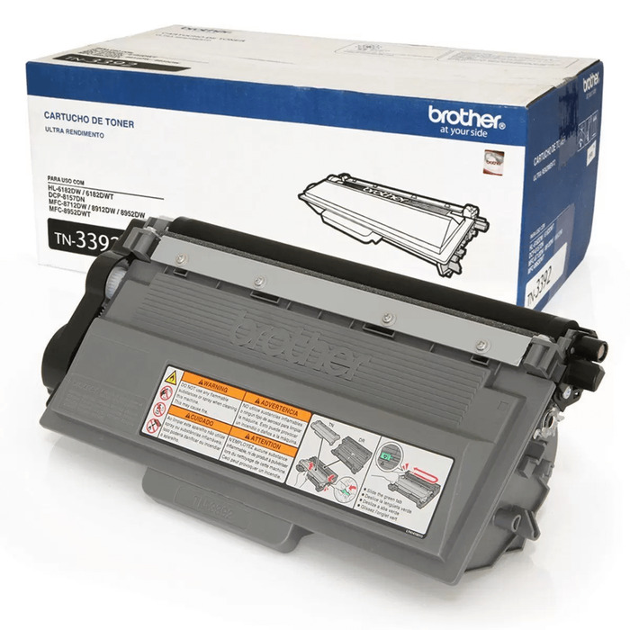 Toner Brother TN-3392 (TN3392) Original para HL-6182DW / MFC-8912DW / 8952DW Preto Lacrado com NF e Garantia de 1 Ano