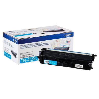 Toner Brother TN-419C (419) Original para HL-L8360CDW / MFC-L8900CDW / L9570CDW Ciano Lacrado com NF e Garantia de 1 Ano