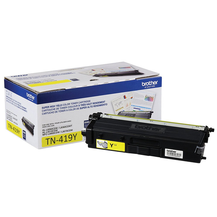 Toner Brother TN-419Y (419) Original para HL-L8360CDW / MFC-L8900CDW / L9570CDW Amarelo Lacrado com NF e Garantia de 1 Ano