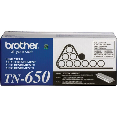 Toner Brother TN-650 (TN650) Original para HL-5240 / 5250DN / 5280DW / DCP-8060 / 8065DN / MFC-8460N / 8660DN / 8860DN / 8870DW Preto Lacrado com NF