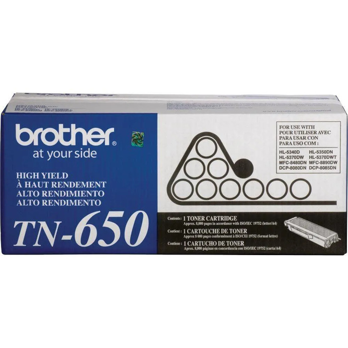 Toner Brother TN-650 (TN650) Original para HL-5240 / 5250DN / 5280DW / DCP-8060 / 8065DN / MFC-8460N / 8660DN / 8860DN / 8870DW Preto Lacrado com NF