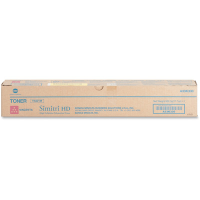 Toner Konica Minolta TN321M (A33K330) Original para Bizhub C224 / C284 / C364 / C224 / C224e / C284 / C284e / C364 / C364e Magenta Lacrado com NF