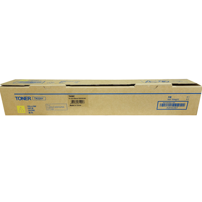 Toner Konica Minolta TN328Y (AAV8230) Original para Bizhub C250i / C300i / C360i / C250i / C251i / C300i / C301i / C360i / C361i Amarelo Lacrado c/ NF