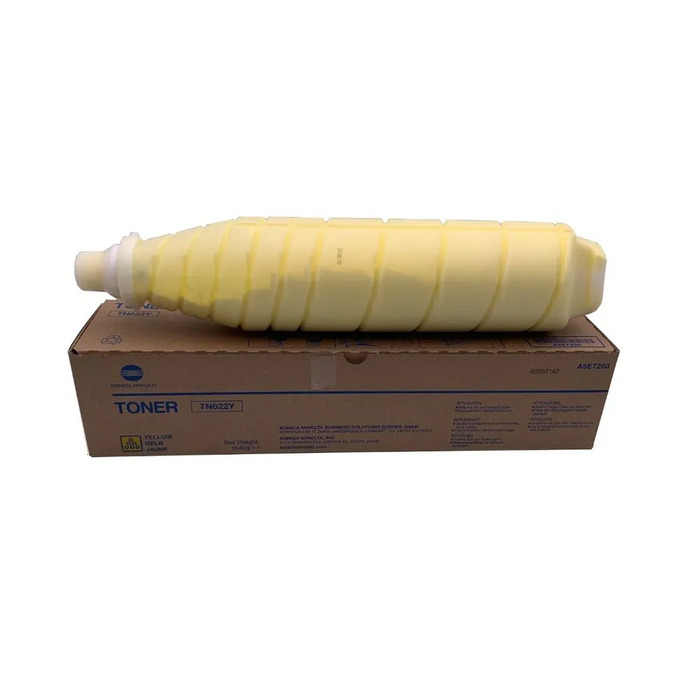 Toner Konica Minolta TN622Y Original para AccurioPress C4070 / C4080 / C6085 / C6100 / C1085 / C1100 Amarelo Lacrado com NF e Garantia de 1 Ano