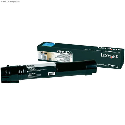 Toner Lexmark X950X2KG Original para X950 / X952 / X954 / X950de / X952dte / X954dhe Preto Lacrado com NF e Garantia