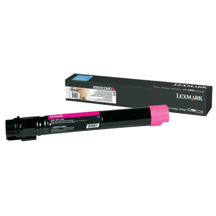 Toner Lexmark X950X2MG Original para X950 / X952 / X954 / X950de / X952dte / X954dhe Magenta Lacrado com NF e Garantia