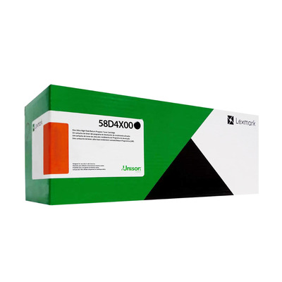 Toner Lexmark 58D4X00 Original para MS823 / MS825 / MS826 / MX826 / MS725 / MS823dn / MS825dn / MX721ade / MX722ade / MX822ade / MX826ade Lacrado
