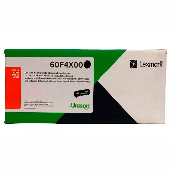 Toner Lexmark 60F4X00 60FBX00 Original MS610 MX511 MX611