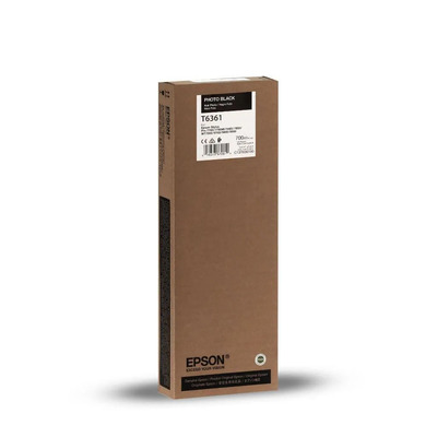 Cartucho Photo Black Epson T636100 (T6361) Original para Stylus Pro 7890 / 7900 / 9890 / 9900 Photo Black Lacrado com NF e Garantia de 1 Ano