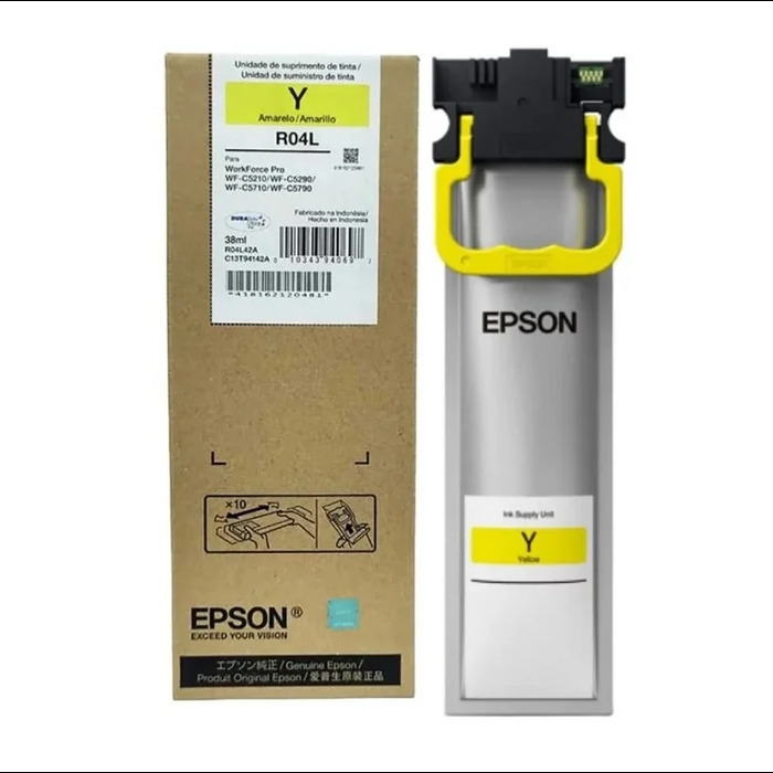 Cartucho Epson T941420AL Original para WF-C5210 / C5290 / C5710 / C5790 Amarelo Lacrado com NF e Garantia de 1 Ano