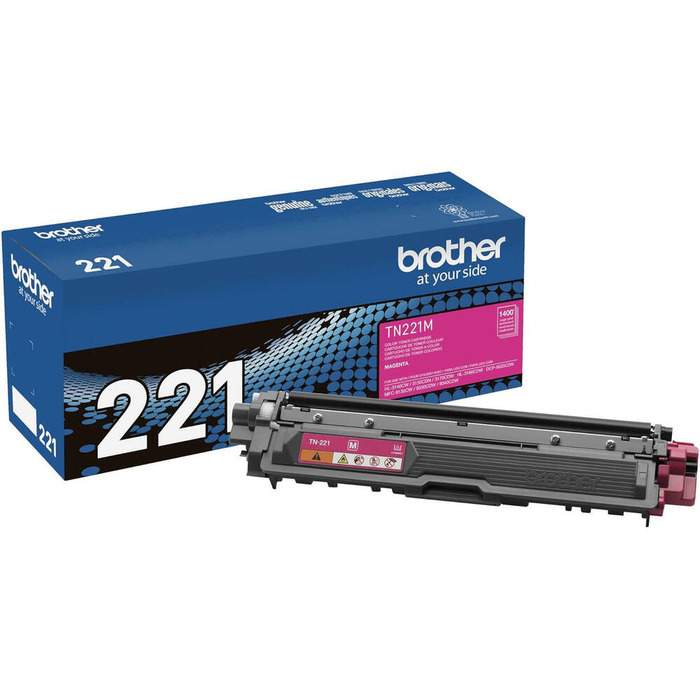 Toner Brother TN-221M (221) Original para HL-3140CW / 3170CDW / MFC-9130CW / 9330CDW / 9340CDW Magenta Lacrado com NF e Garantia de 1 Ano