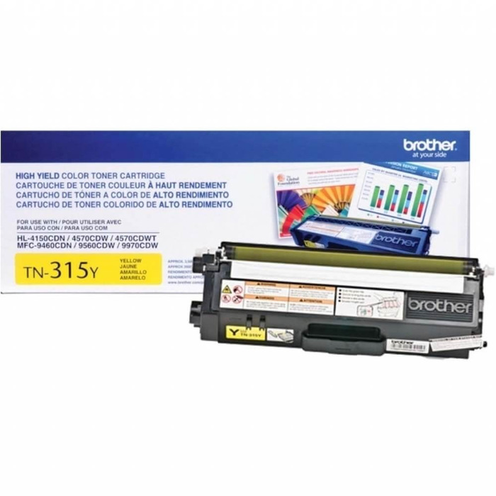Toner Brother TN-316Y (316) Original para HL-L8250CDN / L8350CDW / MFC-L8600CDW / L8850CDW Amarelo Lacrado com NF e Garantia de 1 Ano