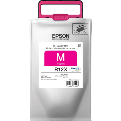 Cartucho Epson TR12X320AL (R12X) Original para WF-R4640 / WF-R5190 / WF-R5690 Magenta Lacrado com NF e Garantia de 1 Ano