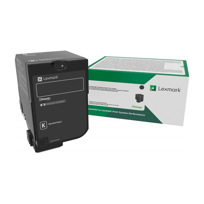 Toner Lexmark 74C4HK0 Original para CS720 / CS725 / CX720 / CX725 / CS725de / CS725dte / CS720de / CS720dte / CX725de / CX725dhe / CX725dth Preto