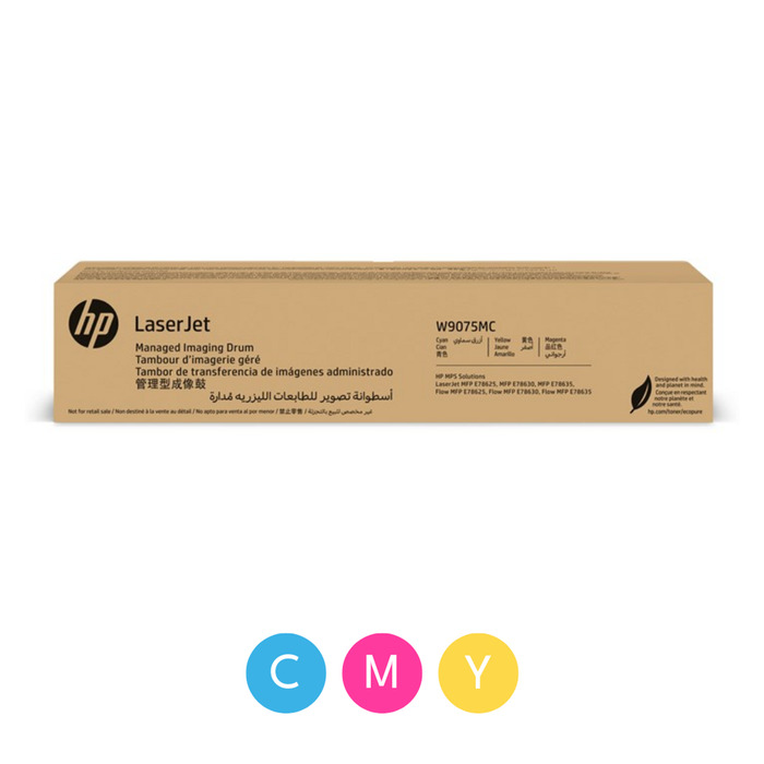 Cilindro de Imagem Color HP W9075MC Original para E78625 / E78630 / E78635 / E78635Z / E78625 / E78630 / E78635 Color Lacrado com NF e Garantia