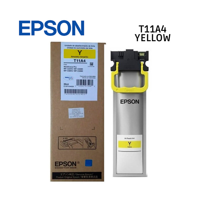 Cartucho Epson T11A42A (T11A4) Original para WF-C5310 / WF-C5390 / WF-C5810 / WF-C5890 / WF-C5310 / WF-C5390 / WF-C5810 / WF-C5890 Amarelo Lacrado